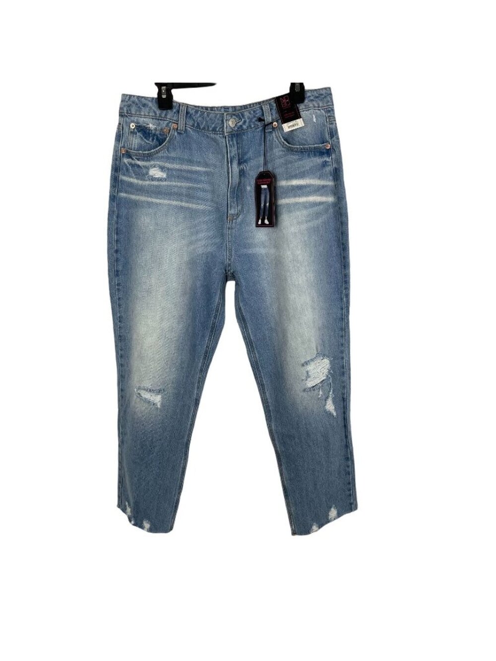 Nobo No Boundaries Juniors High Rise Slim Straight Crop Jeans Size 17